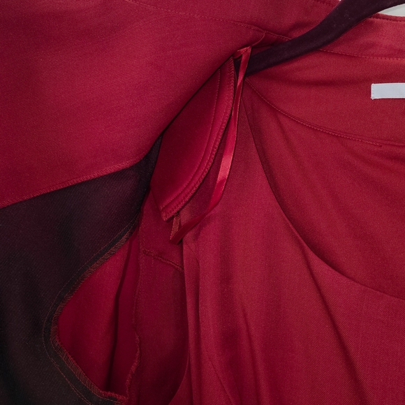 Studio One 18W 2X 2pc Set True Red Sheath Dress Suit Jacket Blazer Office - Picture 7 of 8